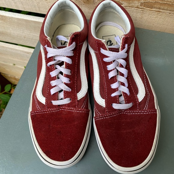 Maroon Old Skool Vans - Picture 2 of 5